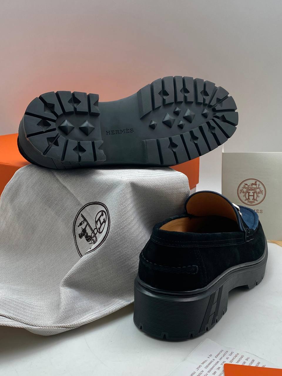 Модные лоферы Hermes BP-41828 Модные лоферы Hermes BP-41828