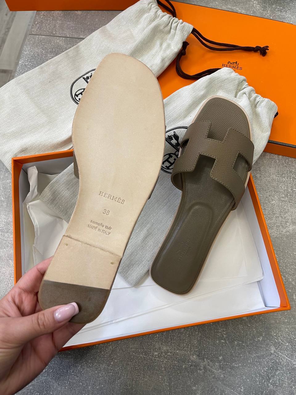 Сандалии трендовые Hermes BP-49808 Сандалии трендовые Hermes BP-49808