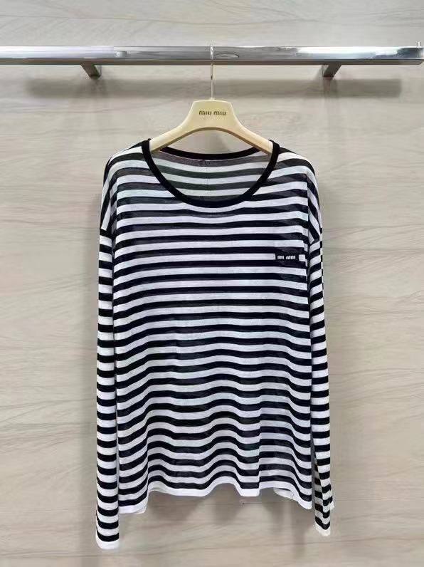 Miu Miu BP-47596 трендовый лонгслив Miu Miu BP-47596 трендовый лонгслив