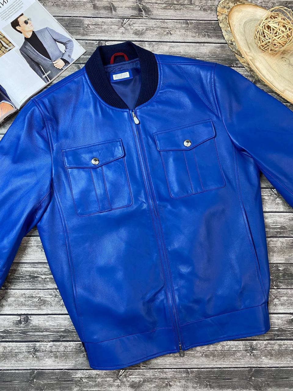 Бомбер кожаный BC BP-47168 Бомбер кожаный BC BP-47168