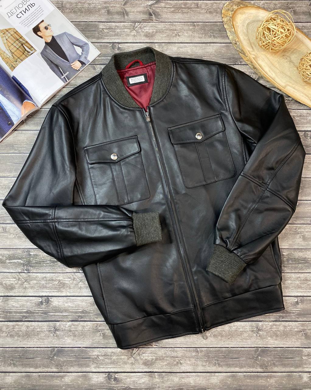BC кожаный бомбер BP-47167 BC кожаный бомбер BP-47167