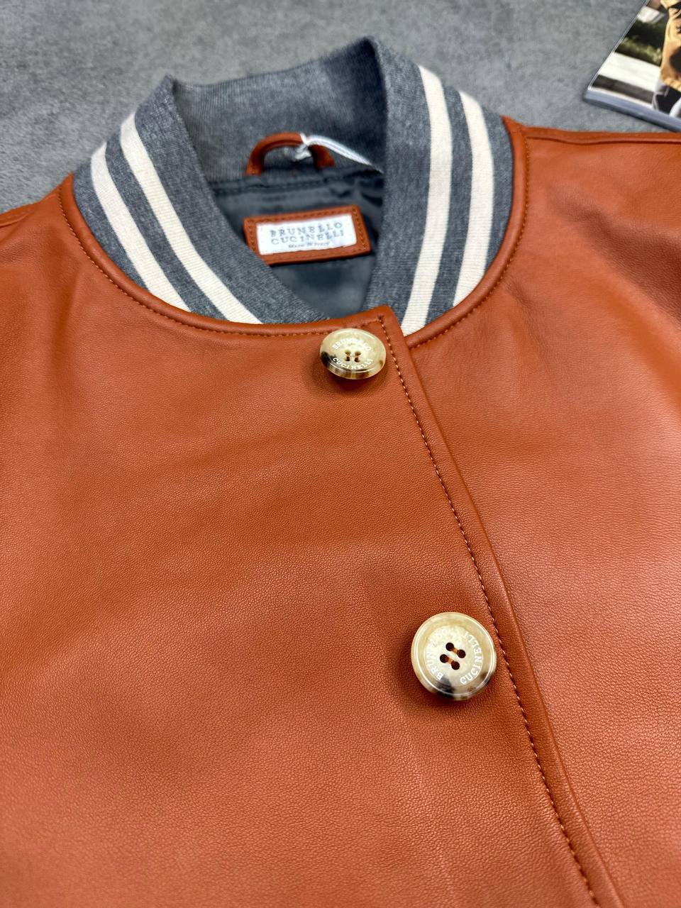 Кожаный бомбер BC BP-49606 Кожаный бомбер BC BP-49606