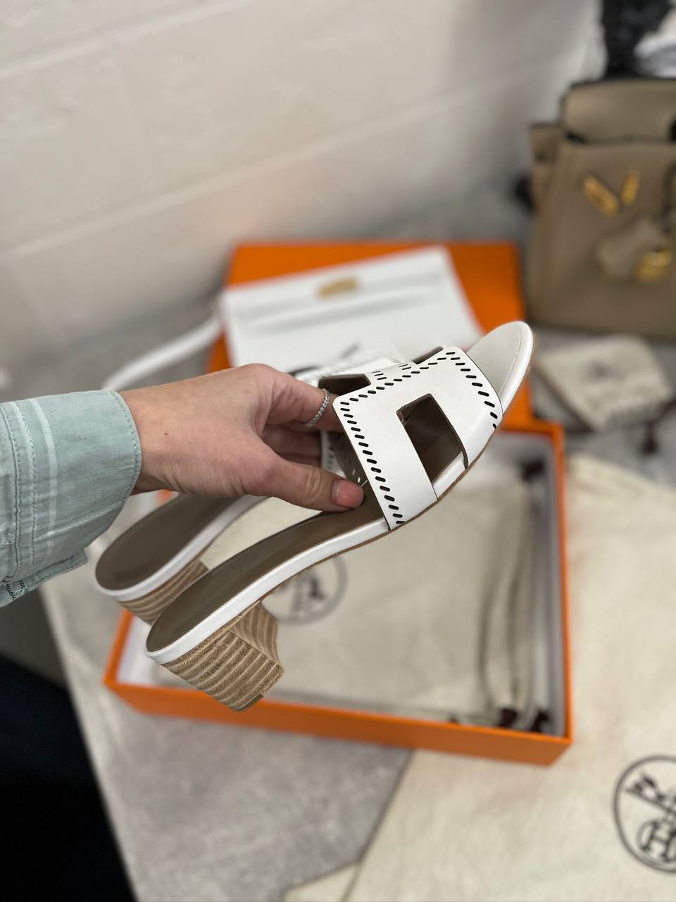 Сандалии трендовые Hermes BP-49582 Сандалии трендовые Hermes BP-49582