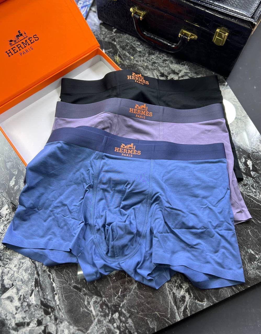Тройной комплект из боксеров Hermes BP-40295 Тройной комплект из боксеров Hermes BP-40295