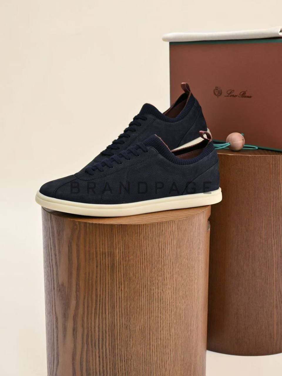 Кроссовки из телячьей кожи Loro Piana BPLUX12217 Кроссовки из телячьей кожи Loro Piana BPLUX12217