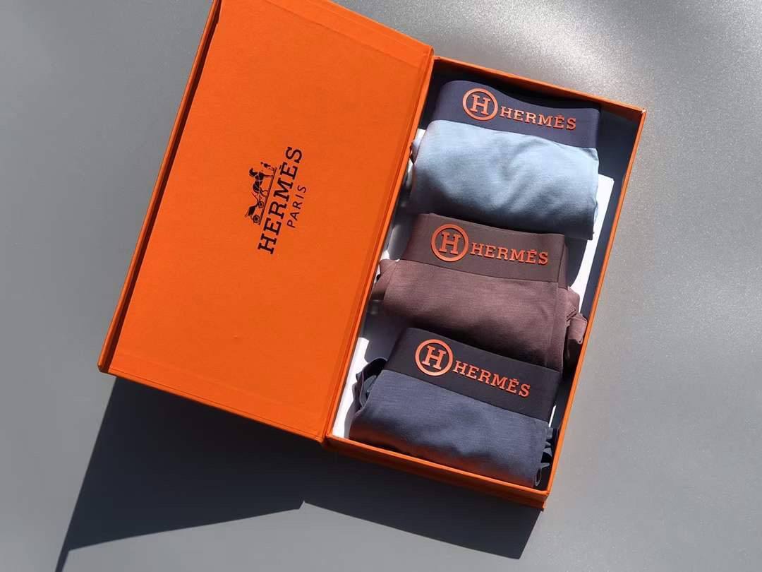 Тройной набор повседневных боксеров Hermes BP-35530 Тройной набор повседневных боксеров Hermes BP-35530