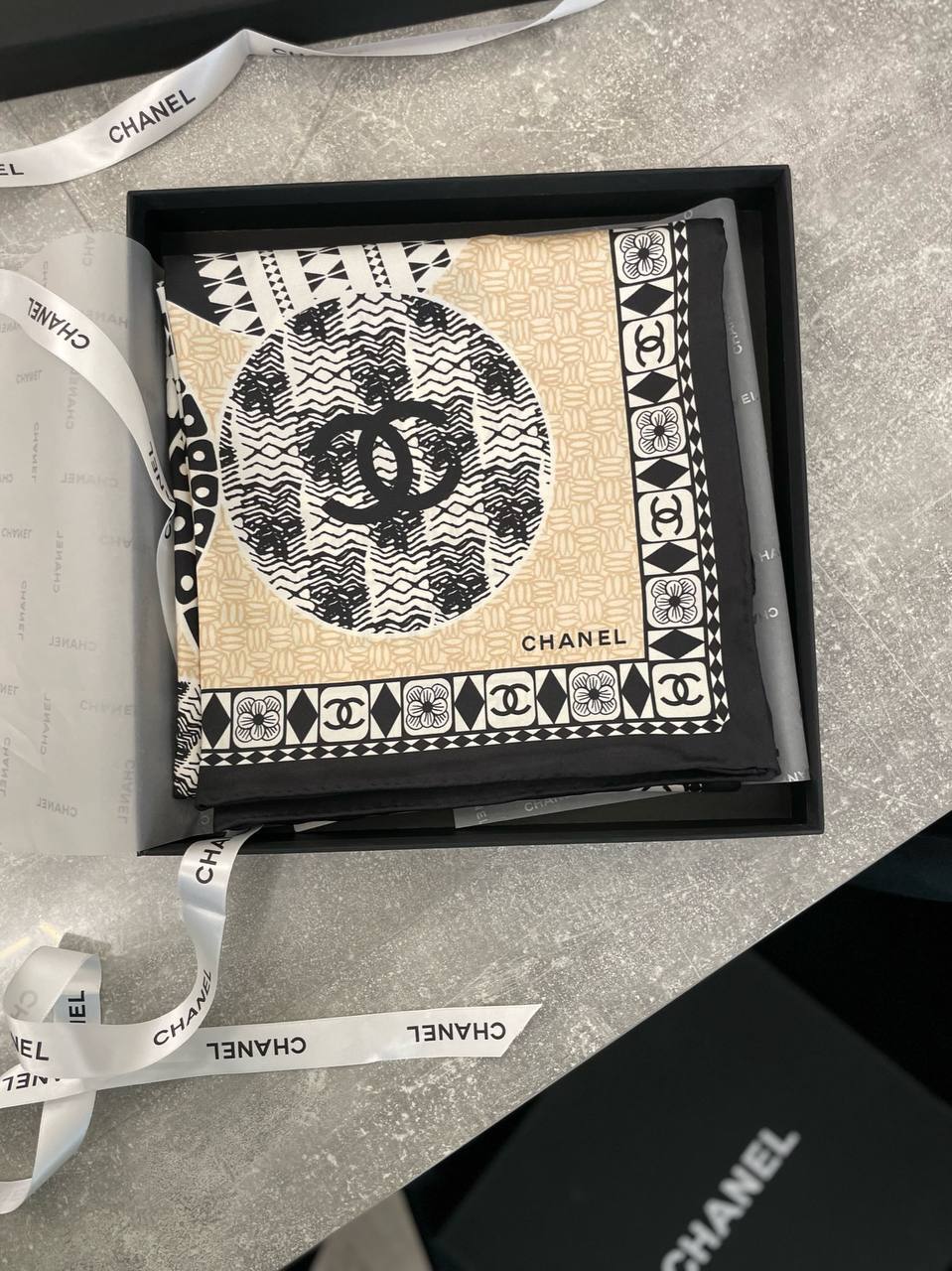 Платок дизайнерский Chanel BP-45562 Платок дизайнерский Chanel BP-45562