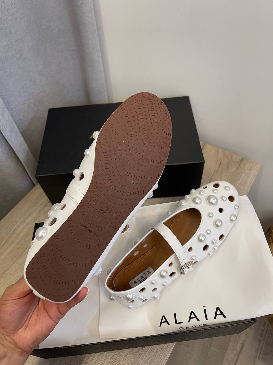 Дизайнерские балетки Alaia BP-53571 Дизайнерские балетки Alaia BP-53571