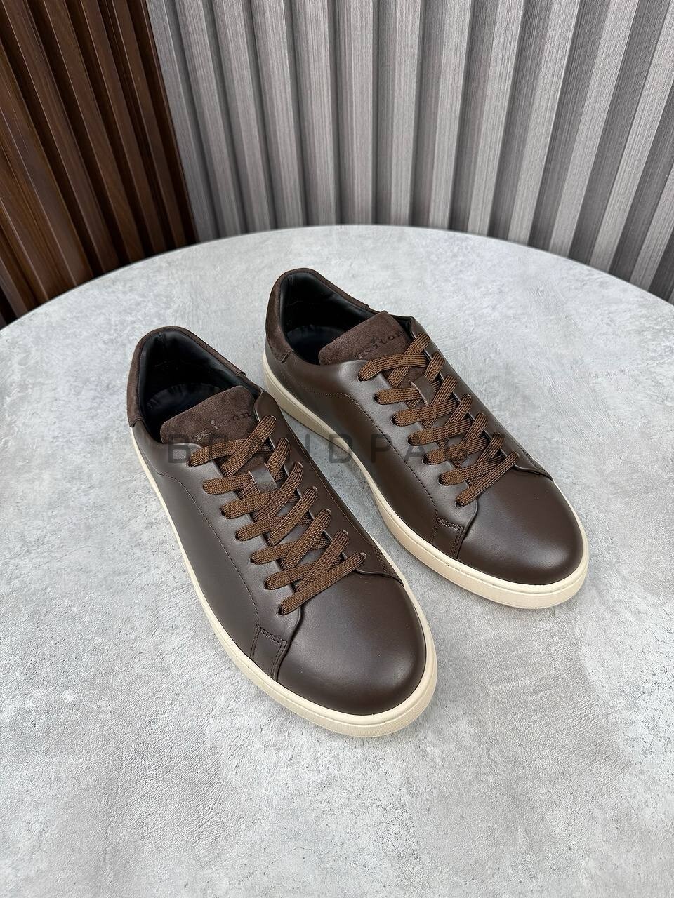 Кожаные кеды Kiton BPLUX5661 Кожаные кеды Kiton BPLUX5661