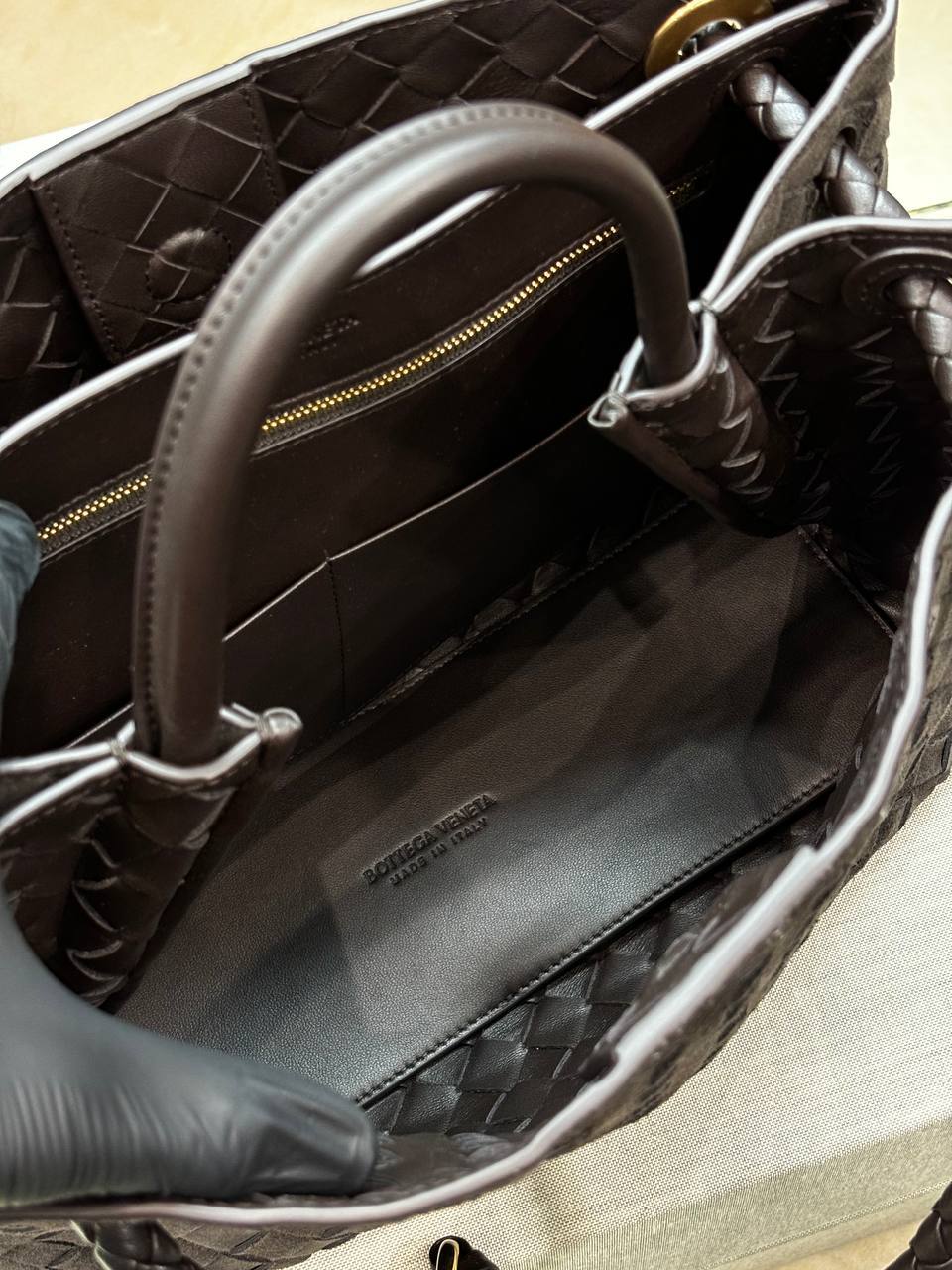 Сумка черная плетенная Bottega Veneta BP-322749 Сумка черная плетенная Bottega Veneta BP-322749