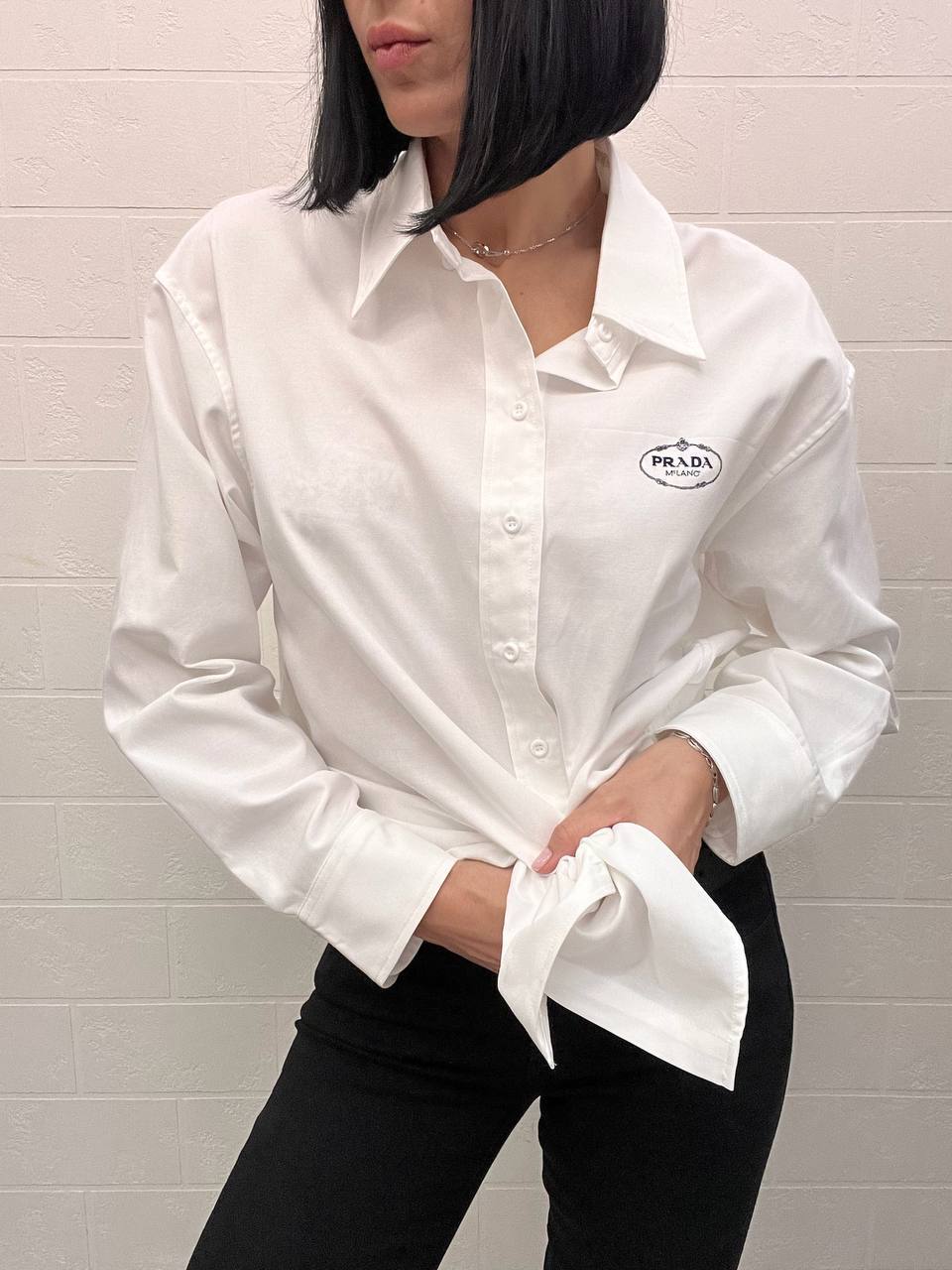 Рубашка повседневная Prada BP-53343 Рубашка повседневная Prada BP-53343
