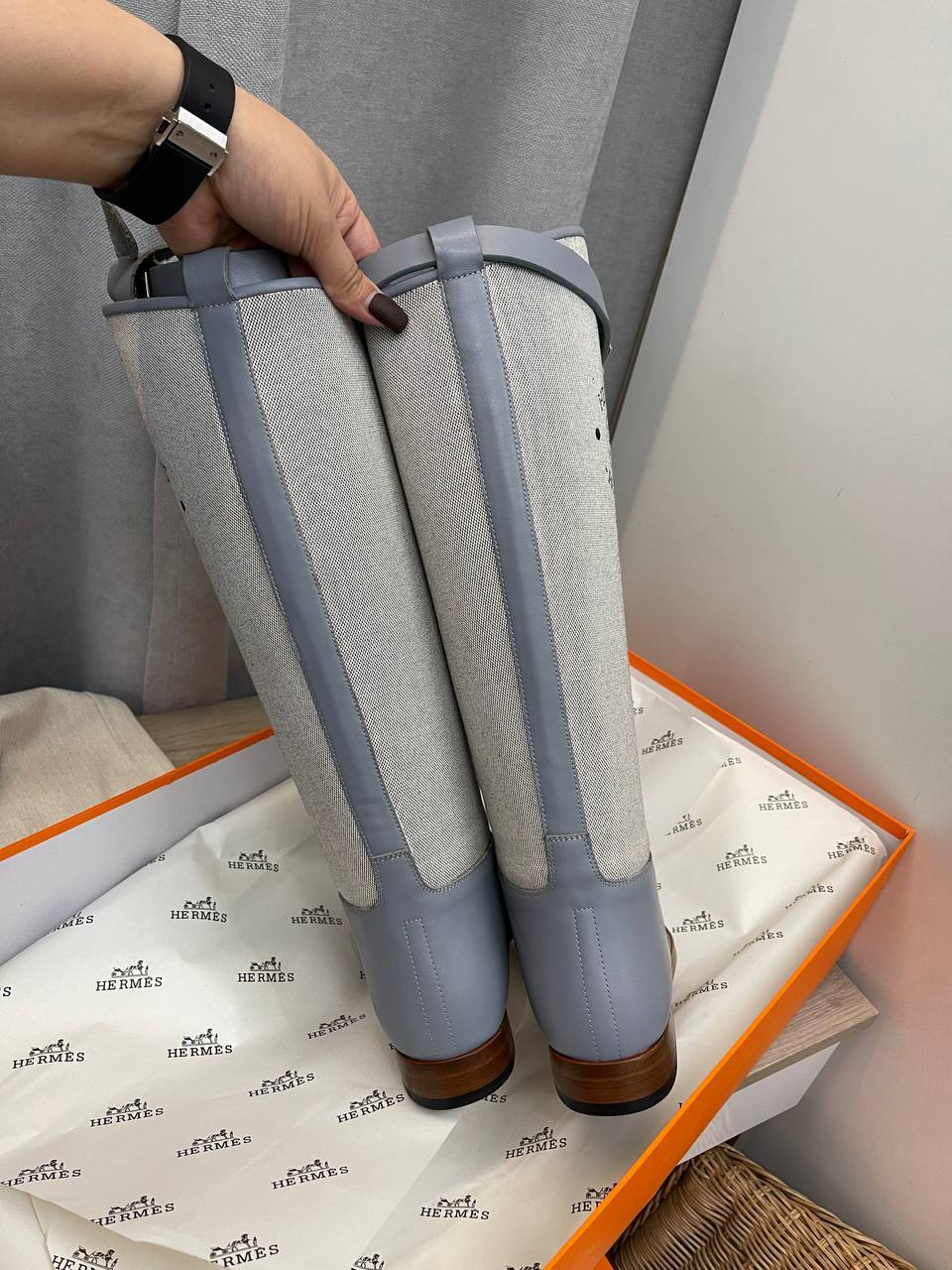 Повседневные сапоги Hermes BP-41688 Повседневные сапоги Hermes BP-41688