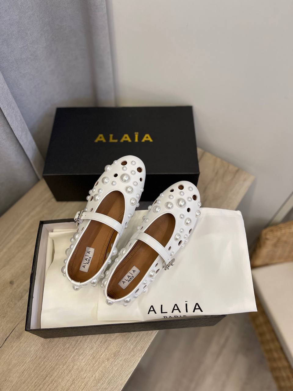 Дизайнерские балетки Alaia BP-53571 Дизайнерские балетки Alaia BP-53571