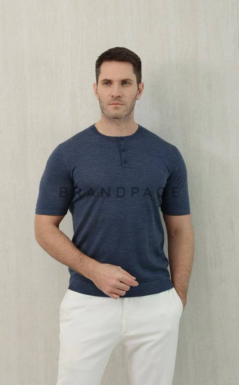 Футболка из шелка, кашемира и льна Loro Piana BPLUX12331 Футболка из шелка, кашемира и льна Loro Piana BPLUX12331