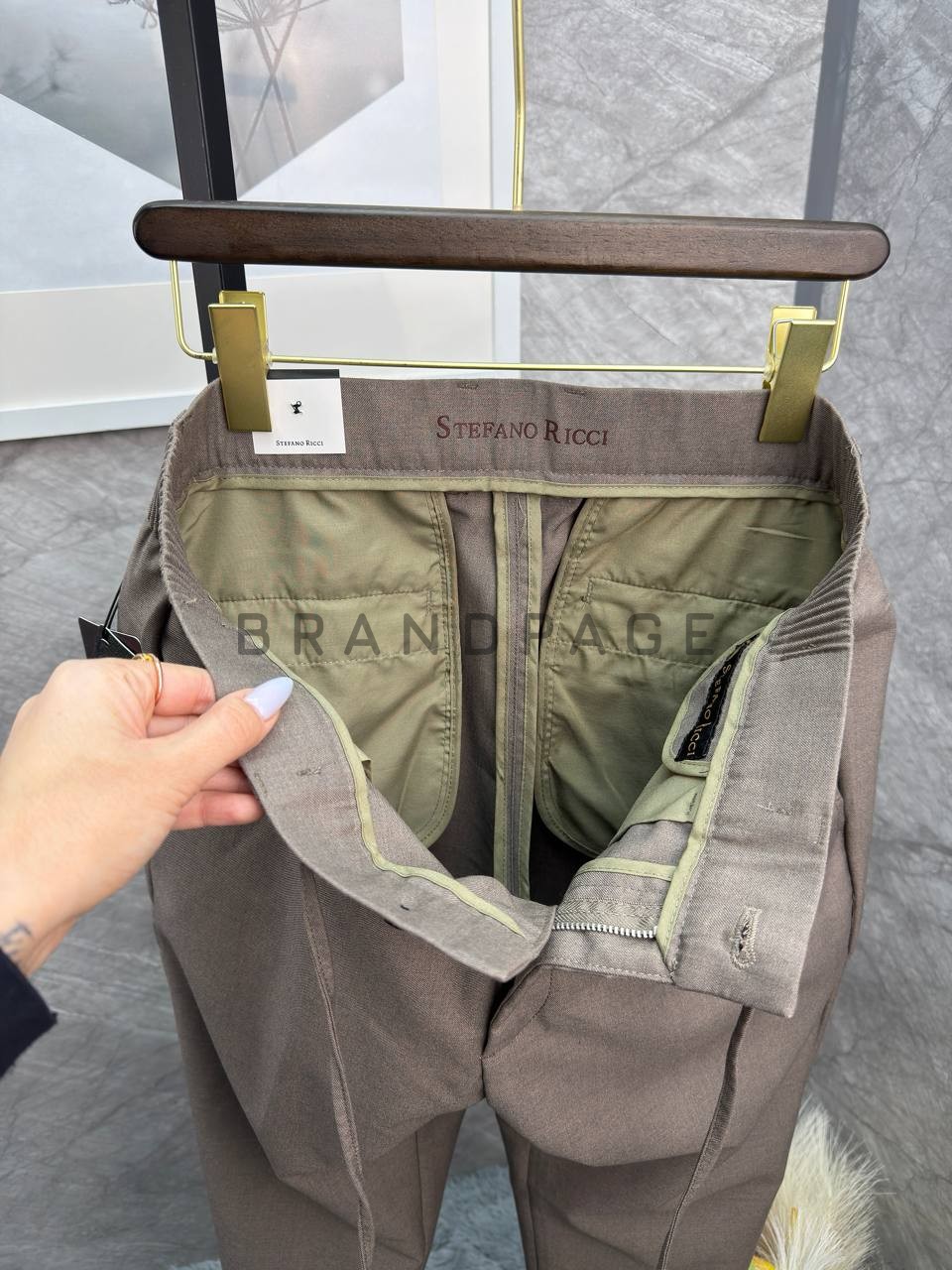 Брюки из хлопка Stefano Ricci BPLUX13043