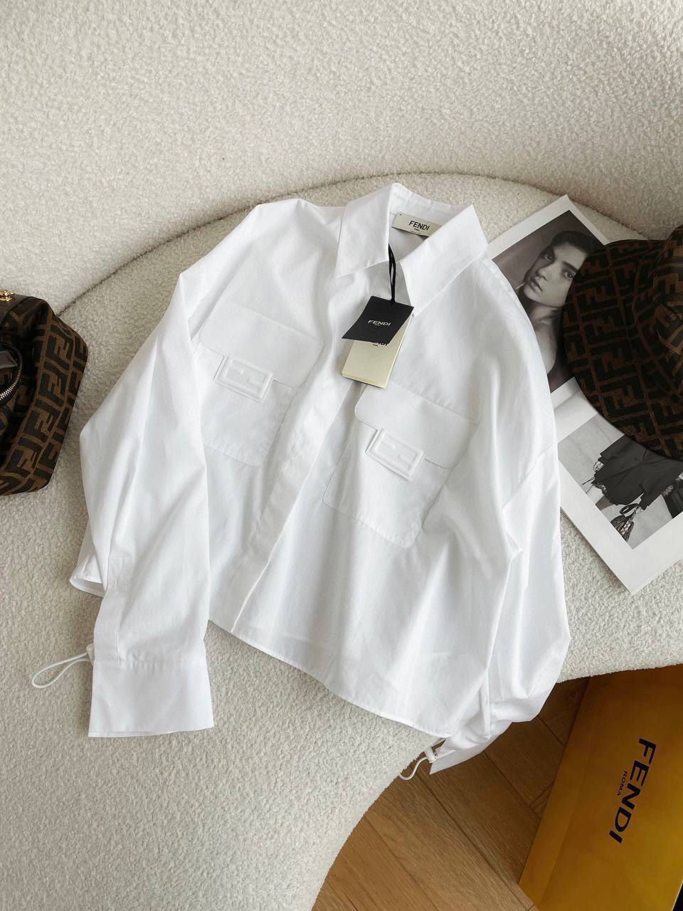 Рубашка Fendi дизайнерская BP-25981 Рубашка Fendi дизайнерская BP-25981