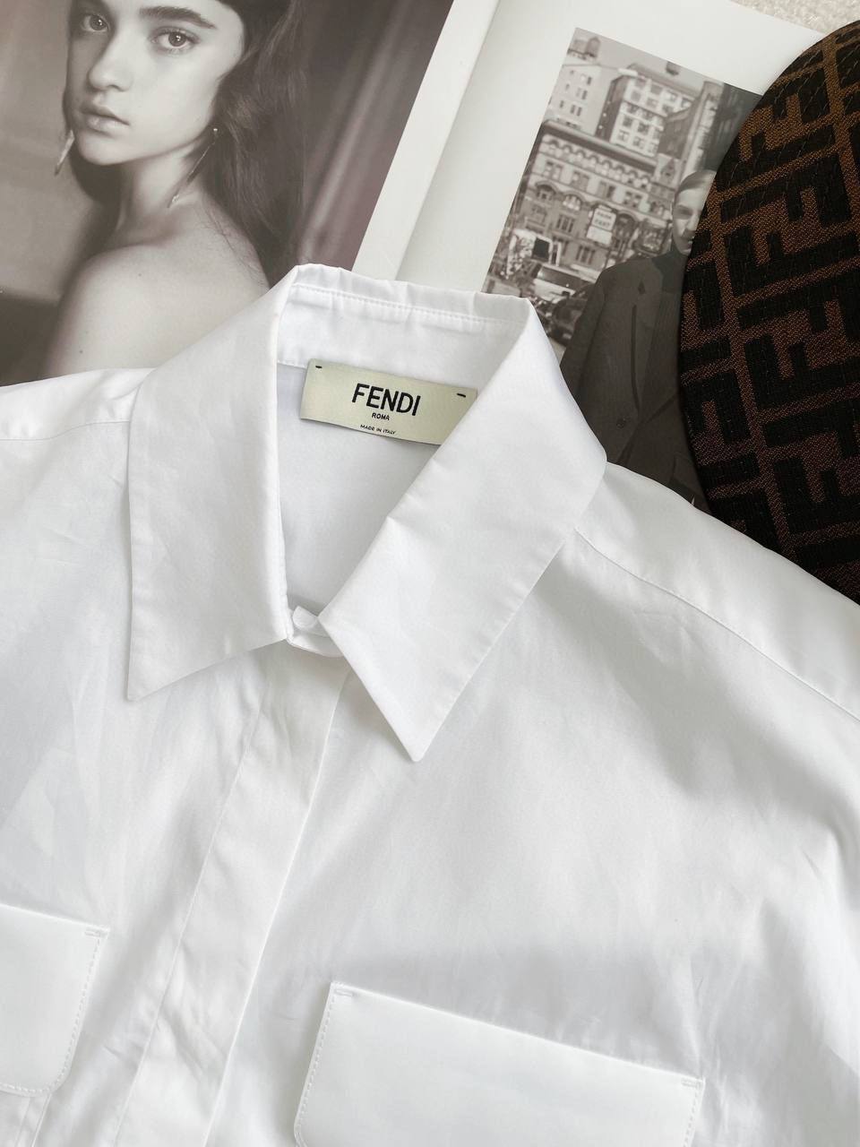 Рубашка Fendi дизайнерская BP-25981 Рубашка Fendi дизайнерская BP-25981