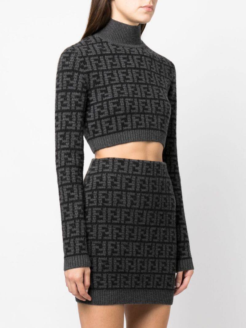 Женский костюм с узором FF кроше Fendi BP-23117 Женский костюм с узором FF кроше Fendi BP-23117