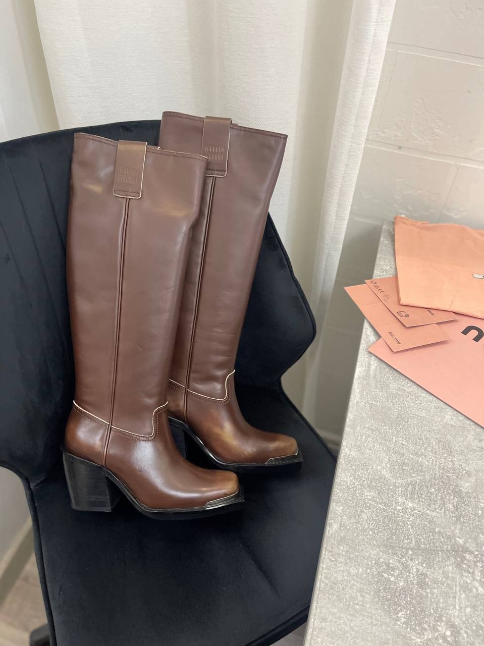 Повседневные сапоги Miu Miu BP-42133 Повседневные сапоги Miu Miu BP-42133