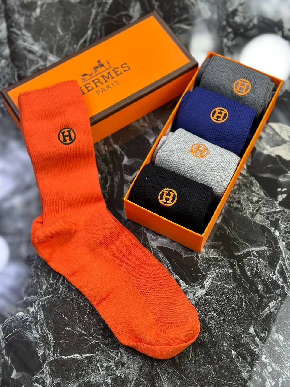 Премиальные носки Hermes BP-40854 Премиальные носки Hermes BP-40854