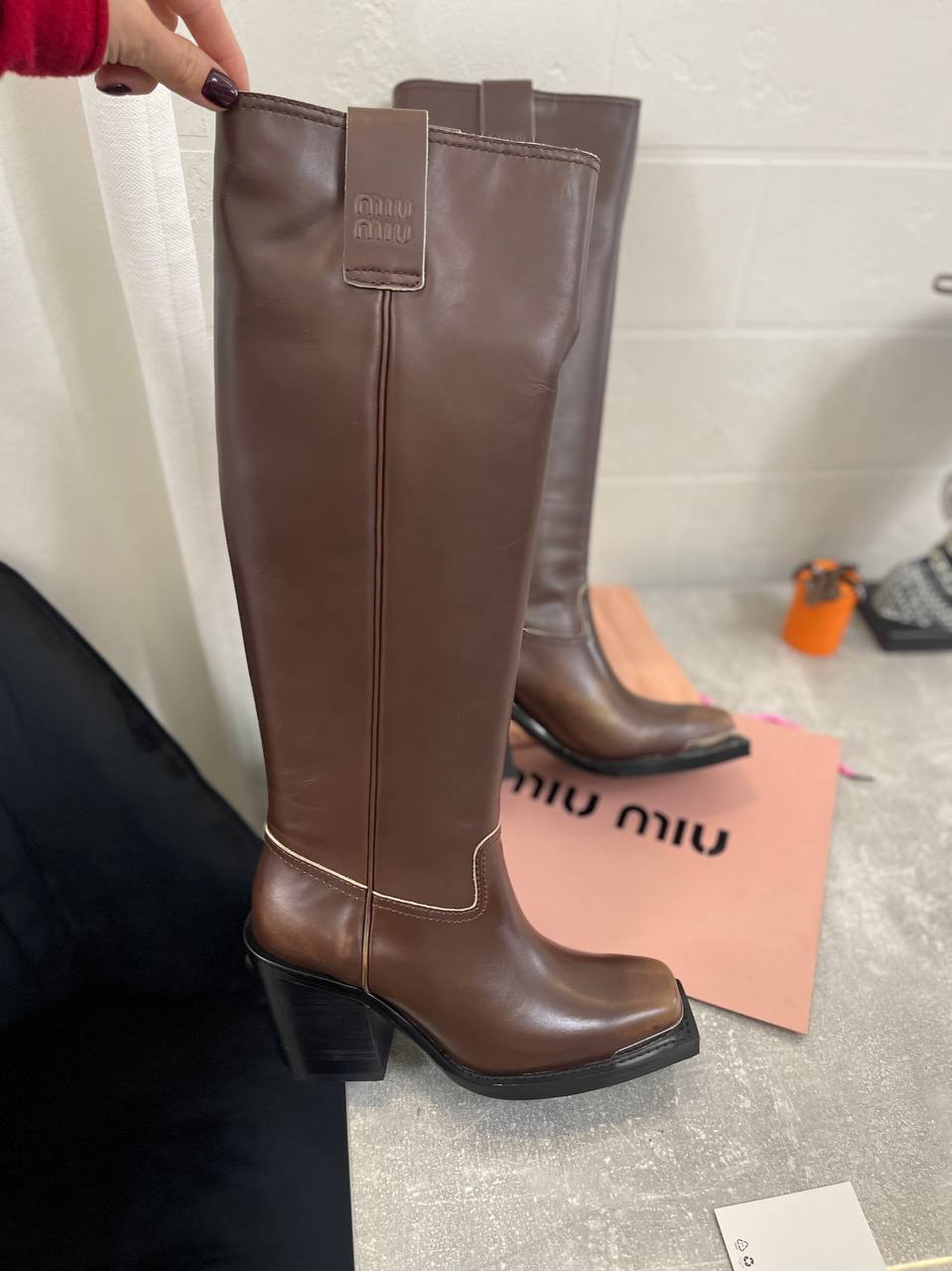 Повседневные сапоги Miu Miu BP-42133 Повседневные сапоги Miu Miu BP-42133