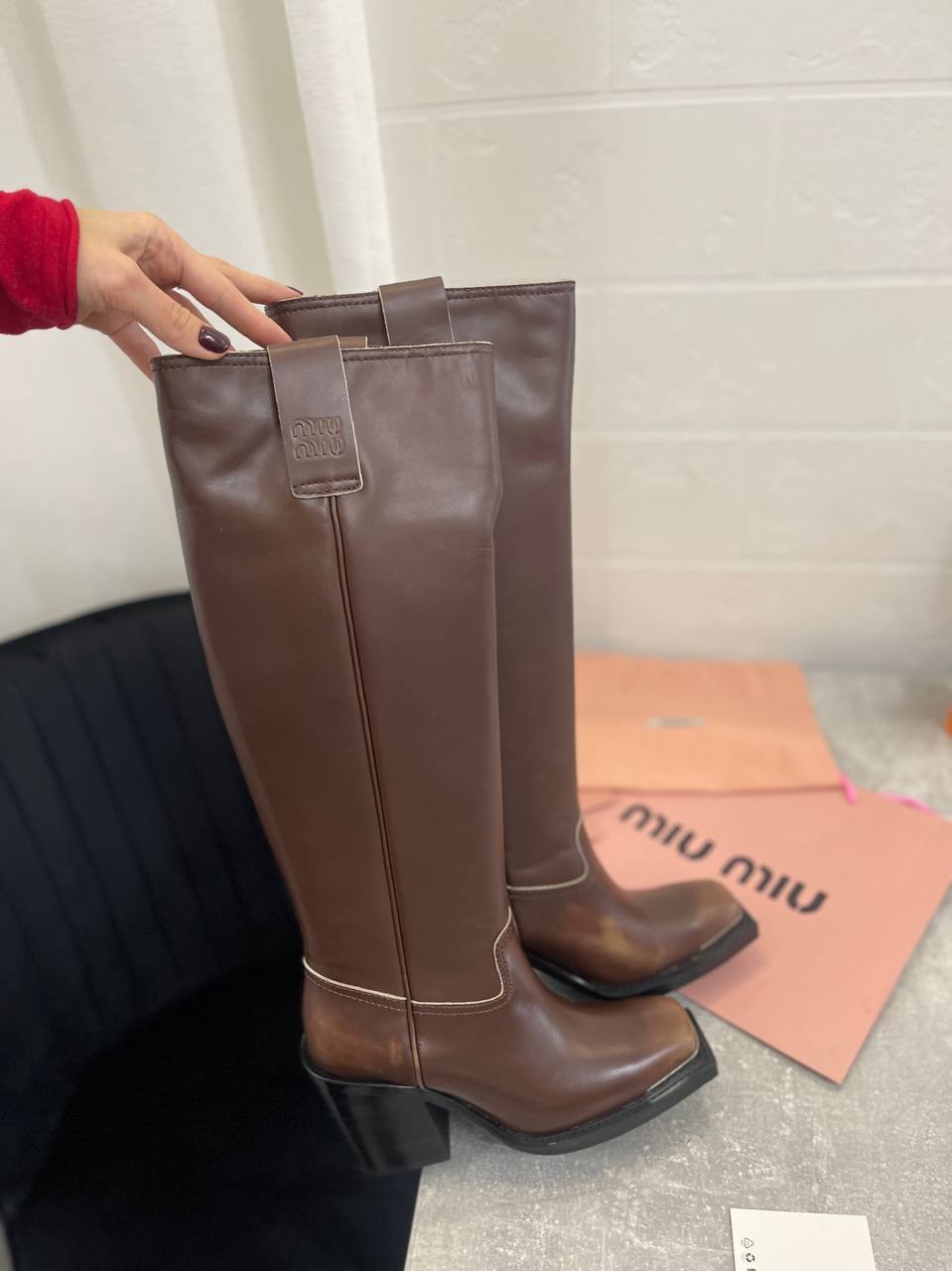 Повседневные сапоги Miu Miu BP-42133 Повседневные сапоги Miu Miu BP-42133