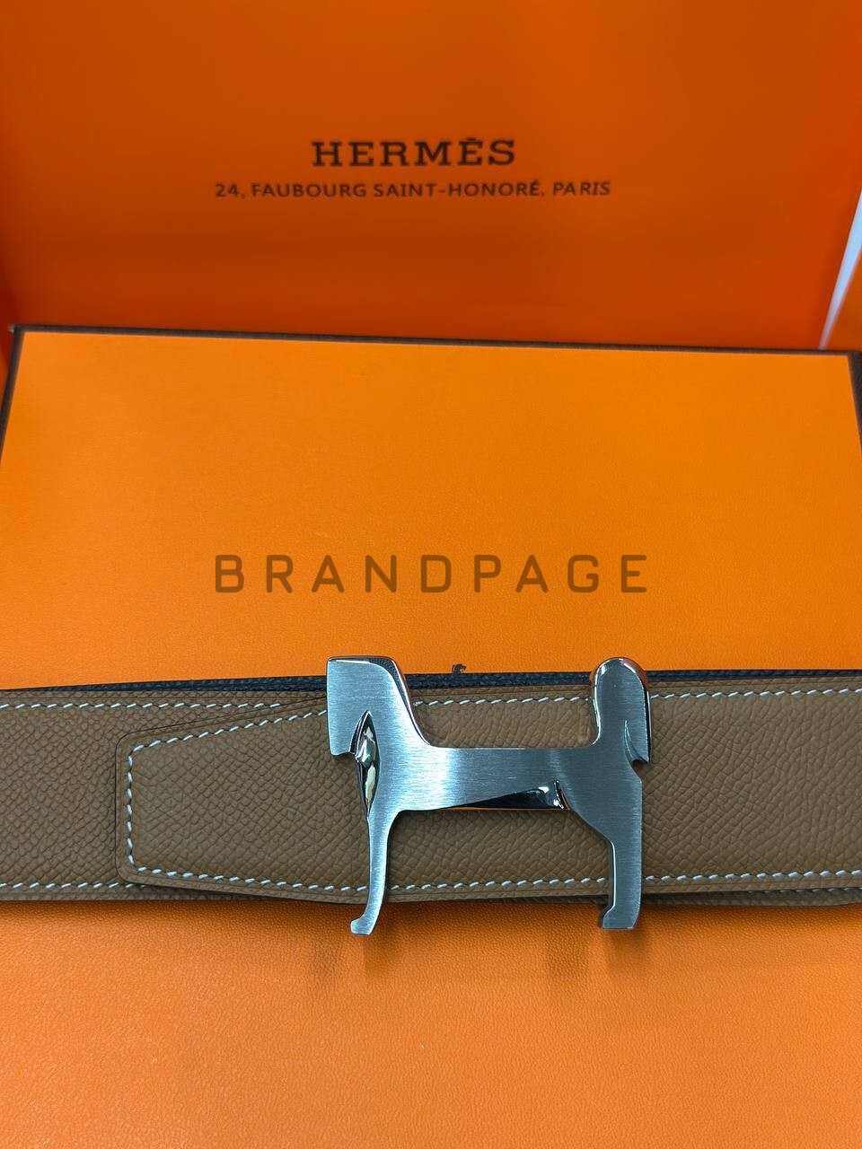 Ремень телячий Hermes BPLUX5356 Ремень телячий Hermes BPLUX5356