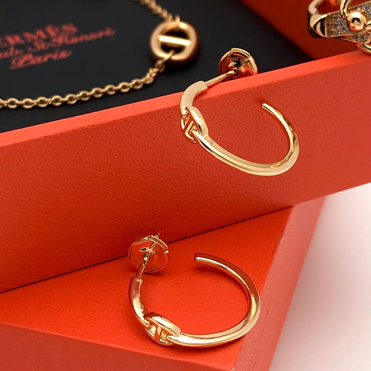 Серьги элитные Hermes BP-35474 Серьги элитные Hermes BP-35474