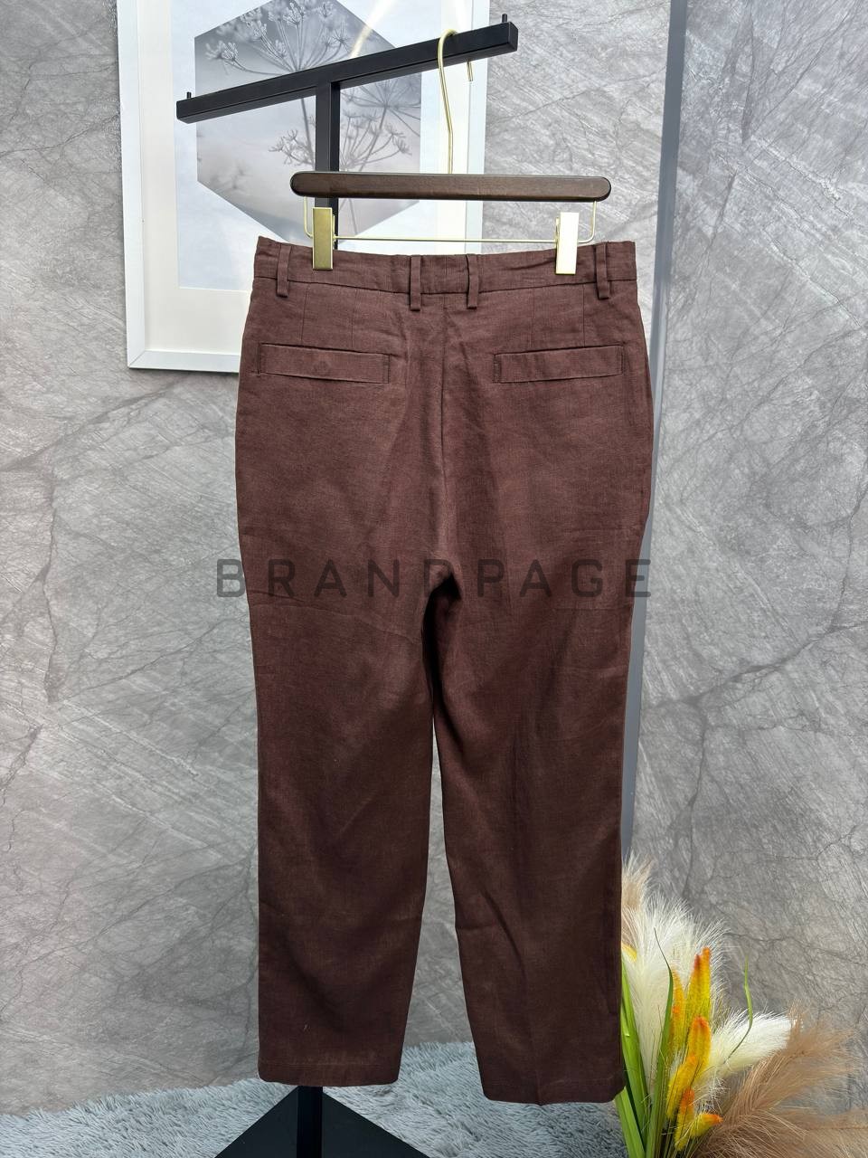 Брюки из льна Zegna BPLUX13014