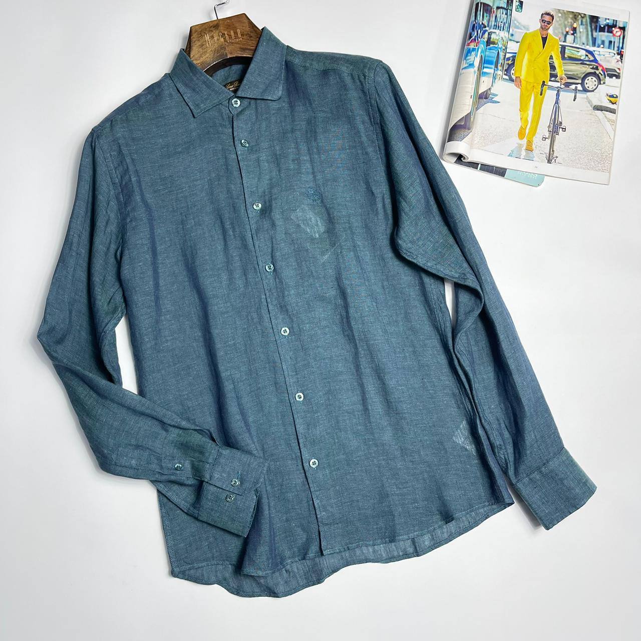 Лимитированная рубашка Loro Piana BP-51587 Лимитированная рубашка Loro Piana BP-51587