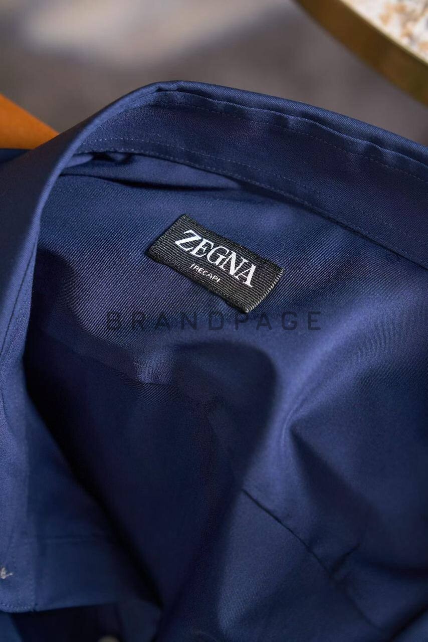Рубашка хлопковая Zegna BPLUX5389 Рубашка хлопковая Zegna BPLUX5389