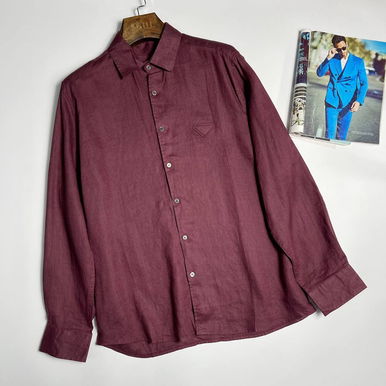 Рубашка стильная Prada BP-51517 Рубашка стильная Prada BP-51517