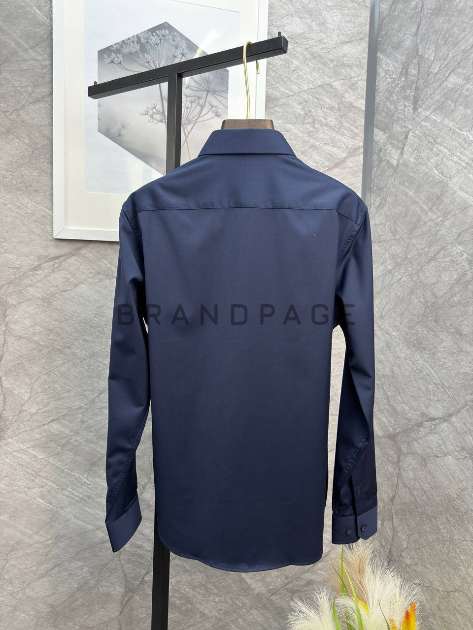 Классическая рубашка из хлопка Kiton BPLUX13038