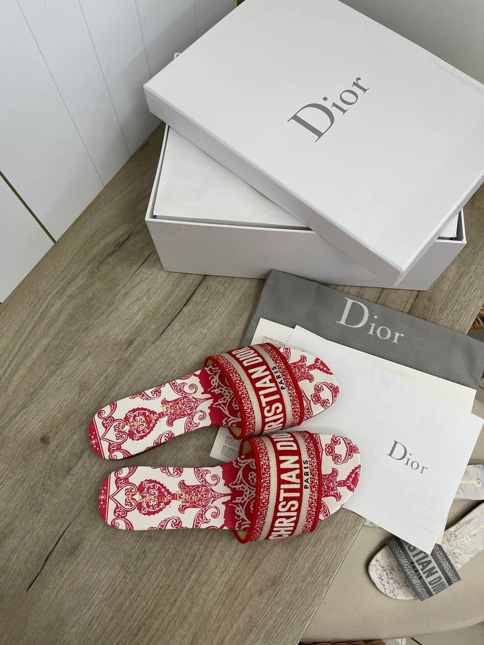 Christian Dior BP-34773 люкс шлепанцы Christian Dior BP-34773 люкс шлепанцы