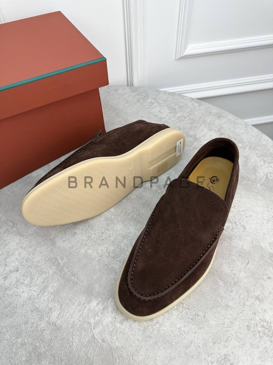 Лоферы из натуральной кожи Loro Piana BPLUX12482 Лоферы из натуральной кожи Loro Piana BPLUX12482