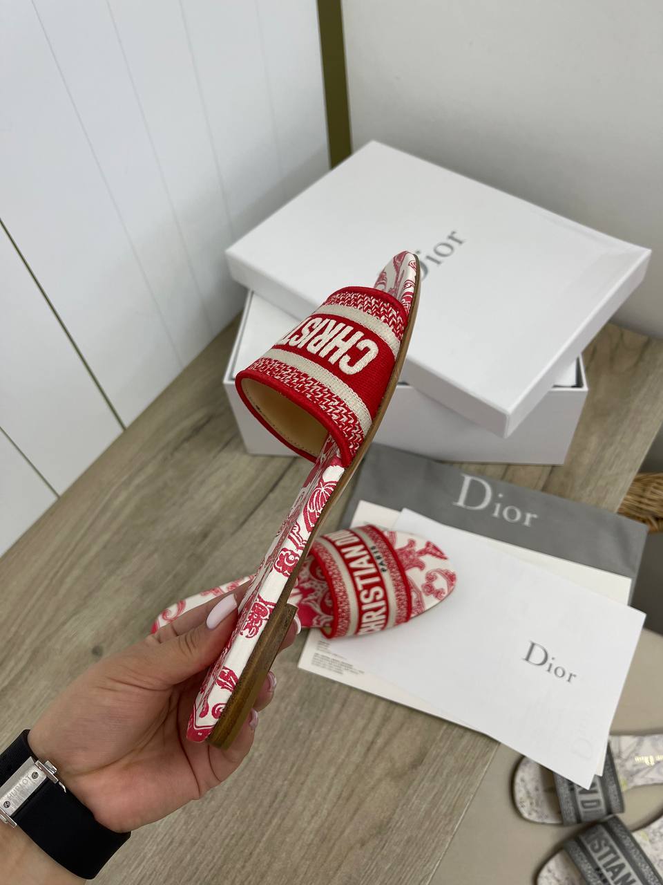 Christian Dior BP-34773 люкс шлепанцы Christian Dior BP-34773 люкс шлепанцы