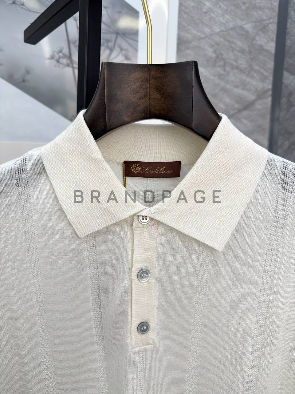 Поло из льна и вискозы Loro Piana BPLUX13004