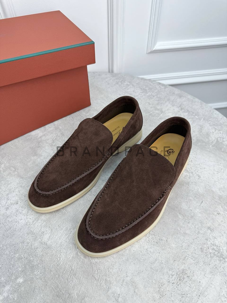 Лоферы из натуральной кожи Loro Piana BPLUX12482 Лоферы из натуральной кожи Loro Piana BPLUX12482