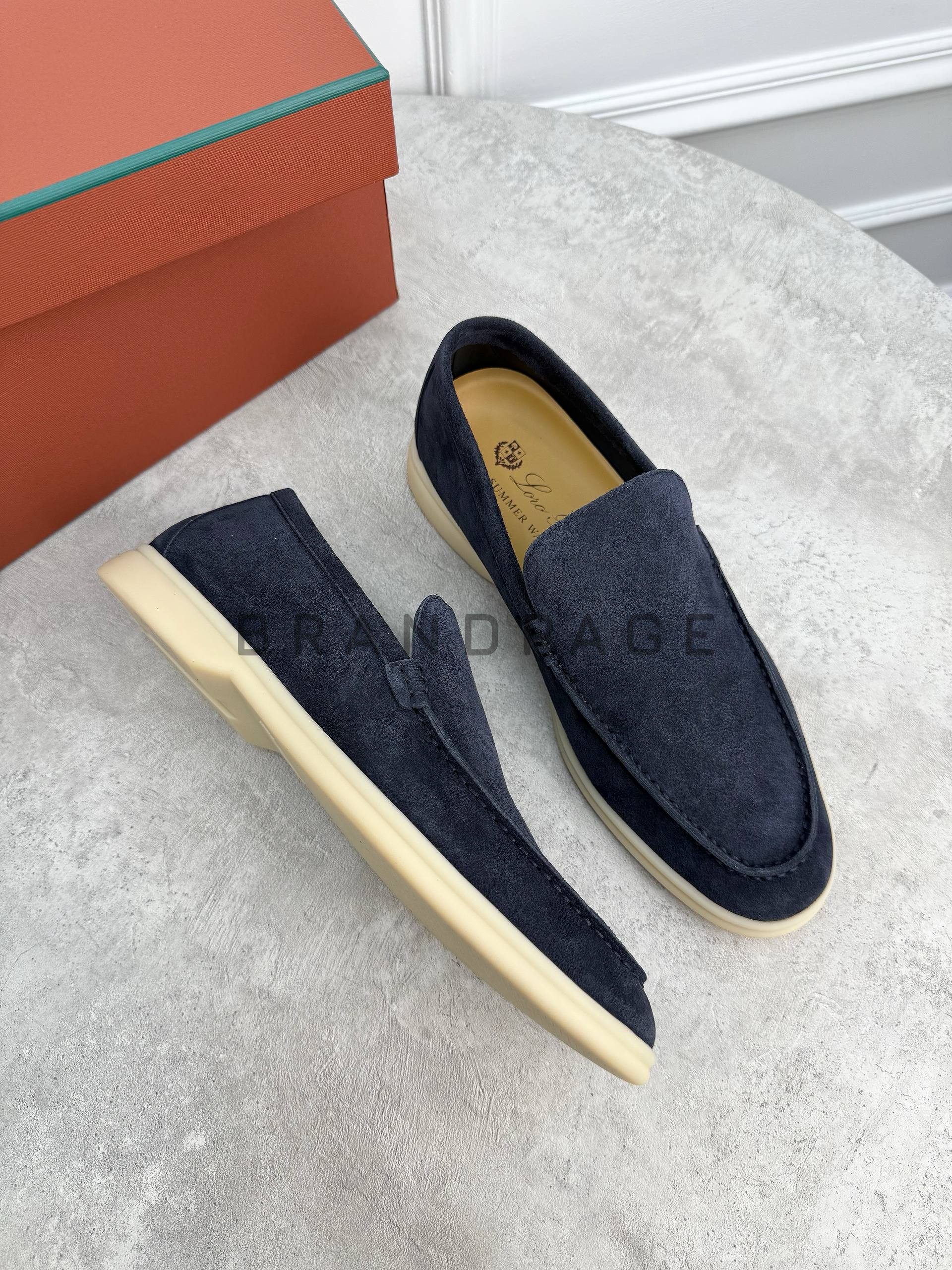 Лоферы из натуральной кожи Loro Piana BPLUX12482 Лоферы из натуральной кожи Loro Piana BPLUX12482