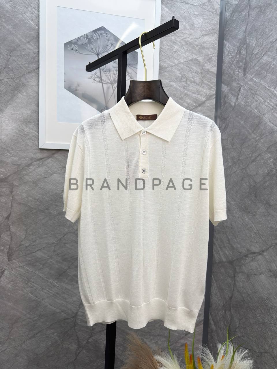 Поло из льна и вискозы Loro Piana BPLUX13004