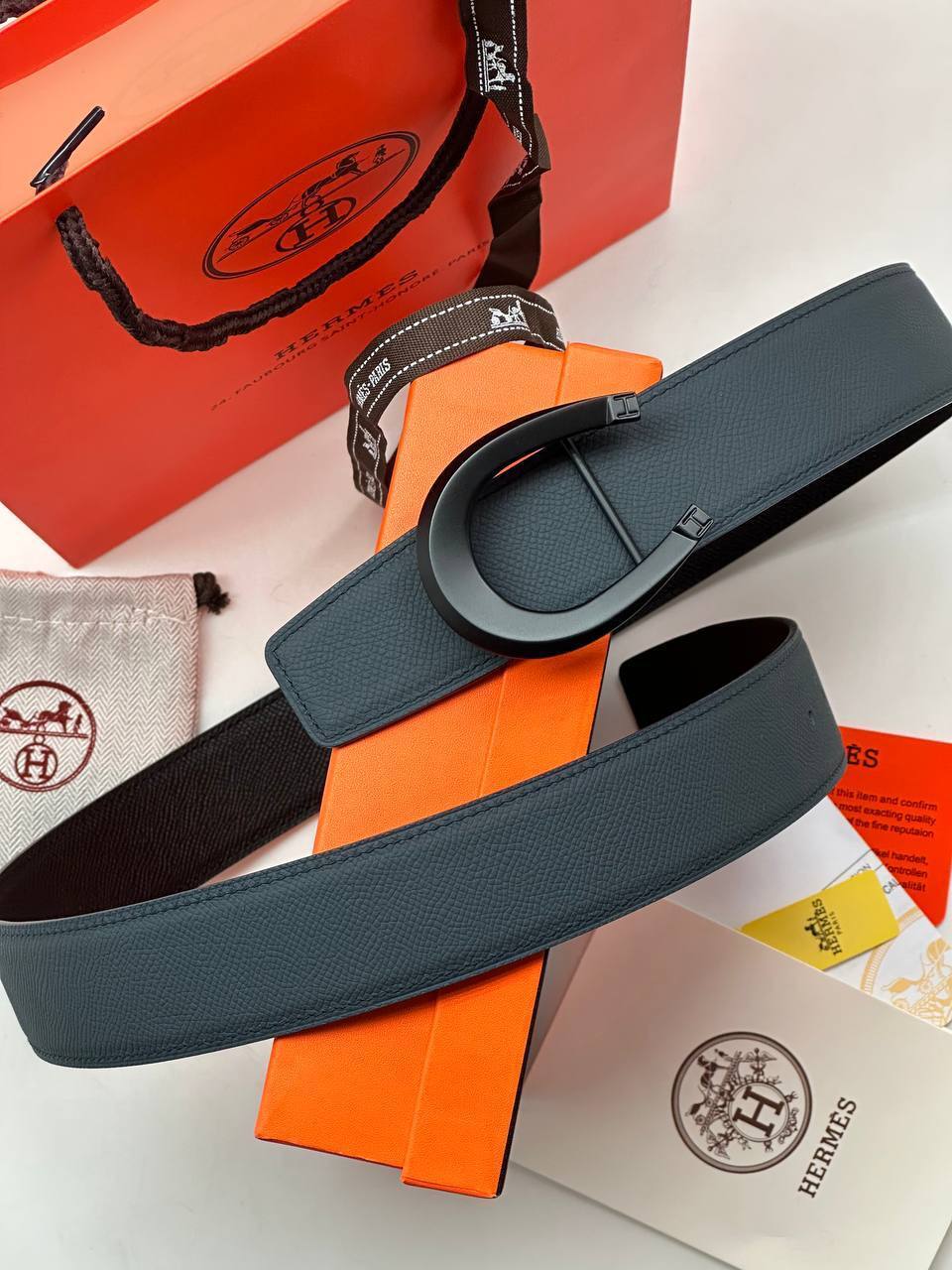 Ремень мужской стильный Hermes BP-29665 Ремень мужской стильный Hermes BP-29665