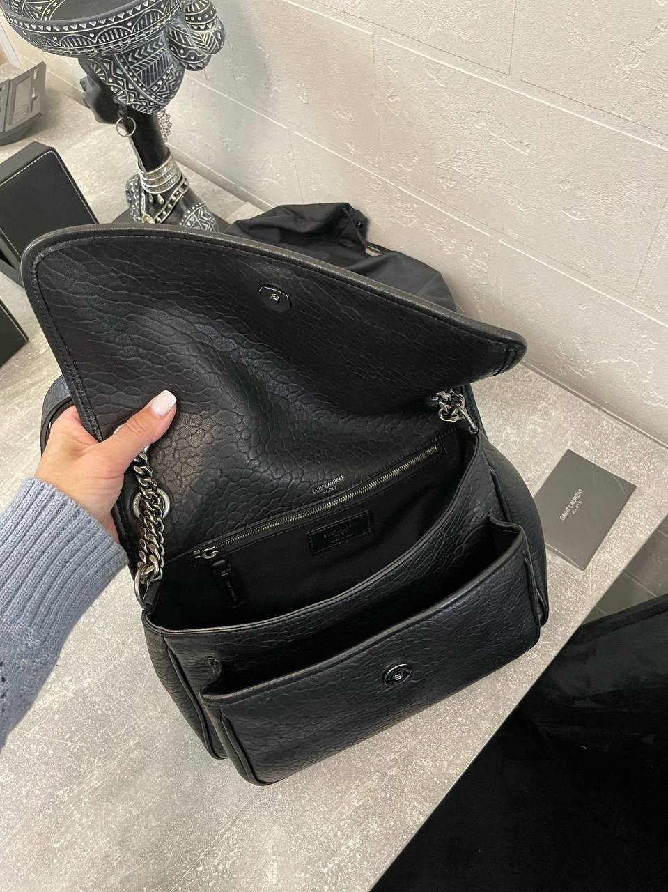 Женская сумка премиум 28 см Yves Saint Laurent BP-42324 Женская сумка премиум 28 см Yves Saint Laurent BP-42324