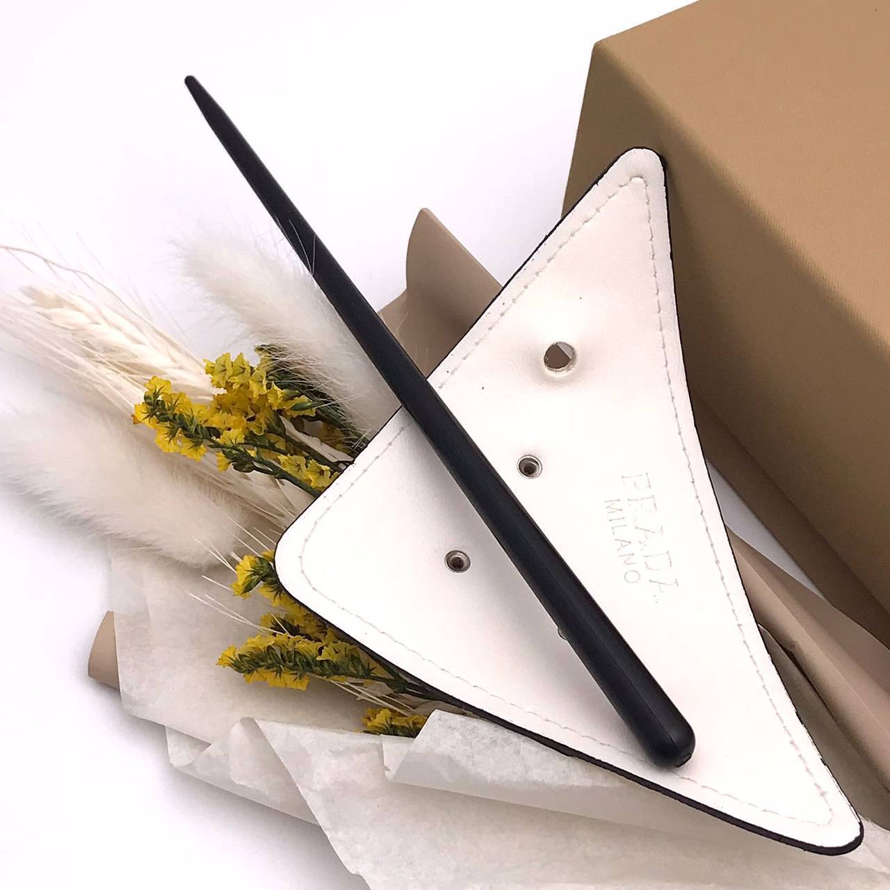 Заколка для волос люкс Prada BP-32843 Заколка для волос люкс Prada BP-32843