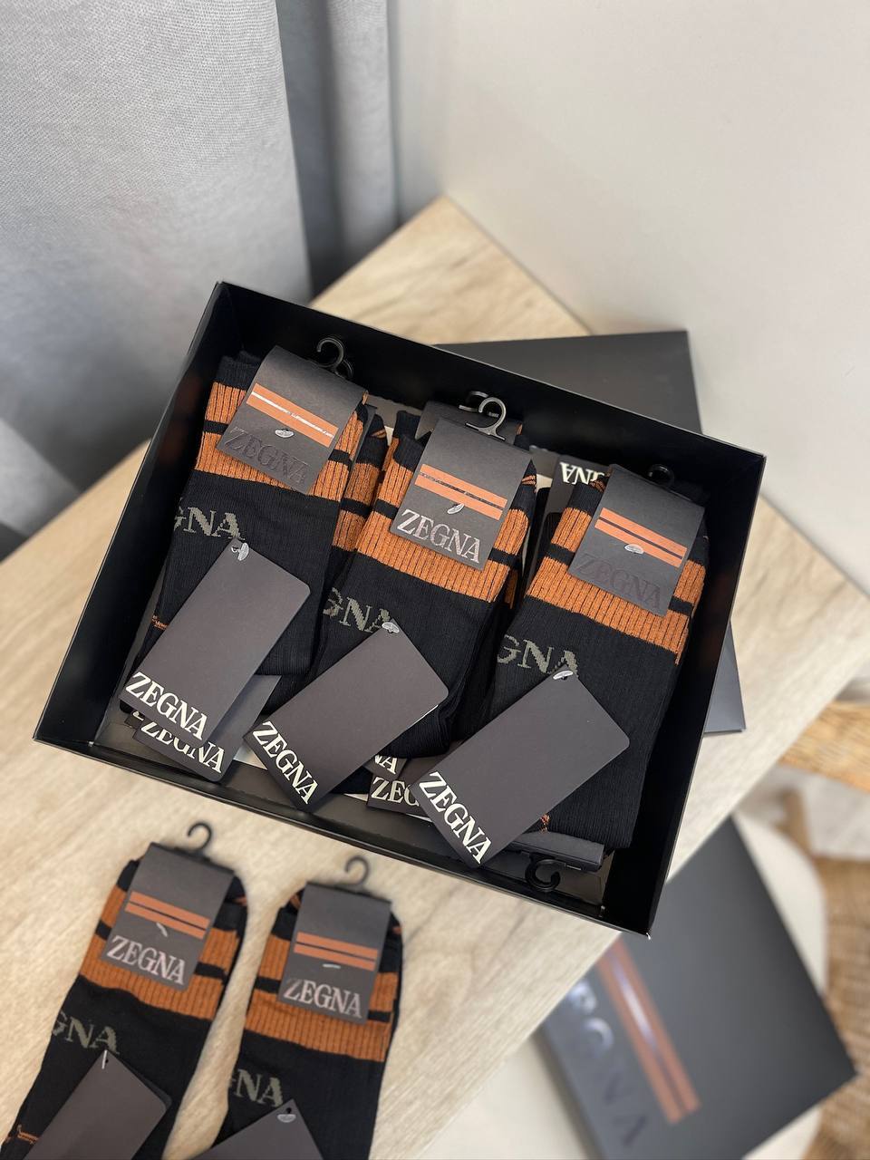 Комплект носков премиум 12пар ZEGNA BP-46587 Комплект носков премиум 12пар ZEGNA BP-46587