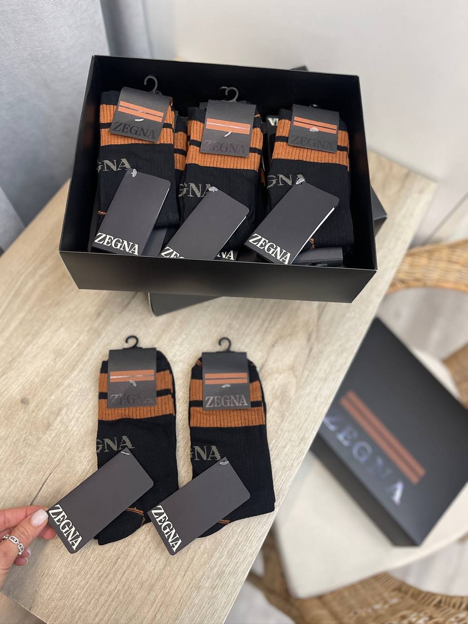 Комплект носков премиум 12пар ZEGNA BP-46587 Комплект носков премиум 12пар ZEGNA BP-46587