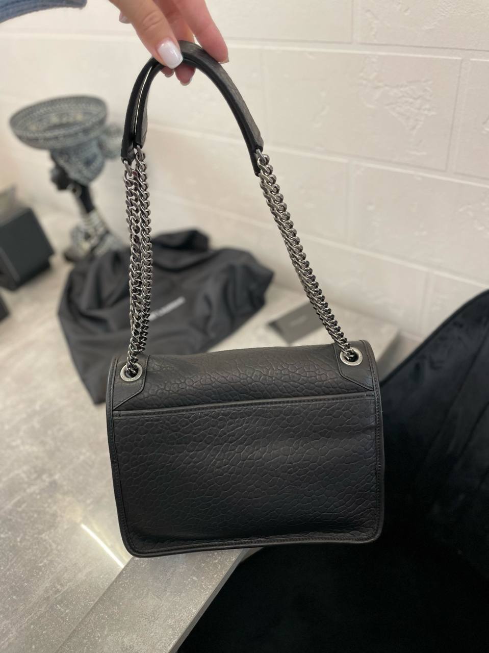 Женская сумка премиум 28 см Yves Saint Laurent BP-42324 Женская сумка премиум 28 см Yves Saint Laurent BP-42324