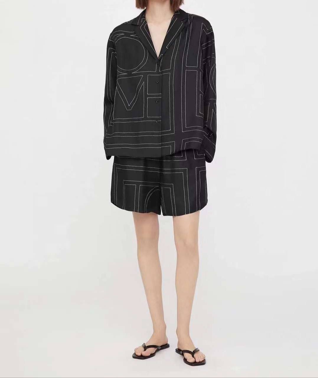 Премиум костюм из шелка Toteme BP-30600 Премиум костюм из шелка Toteme BP-30600