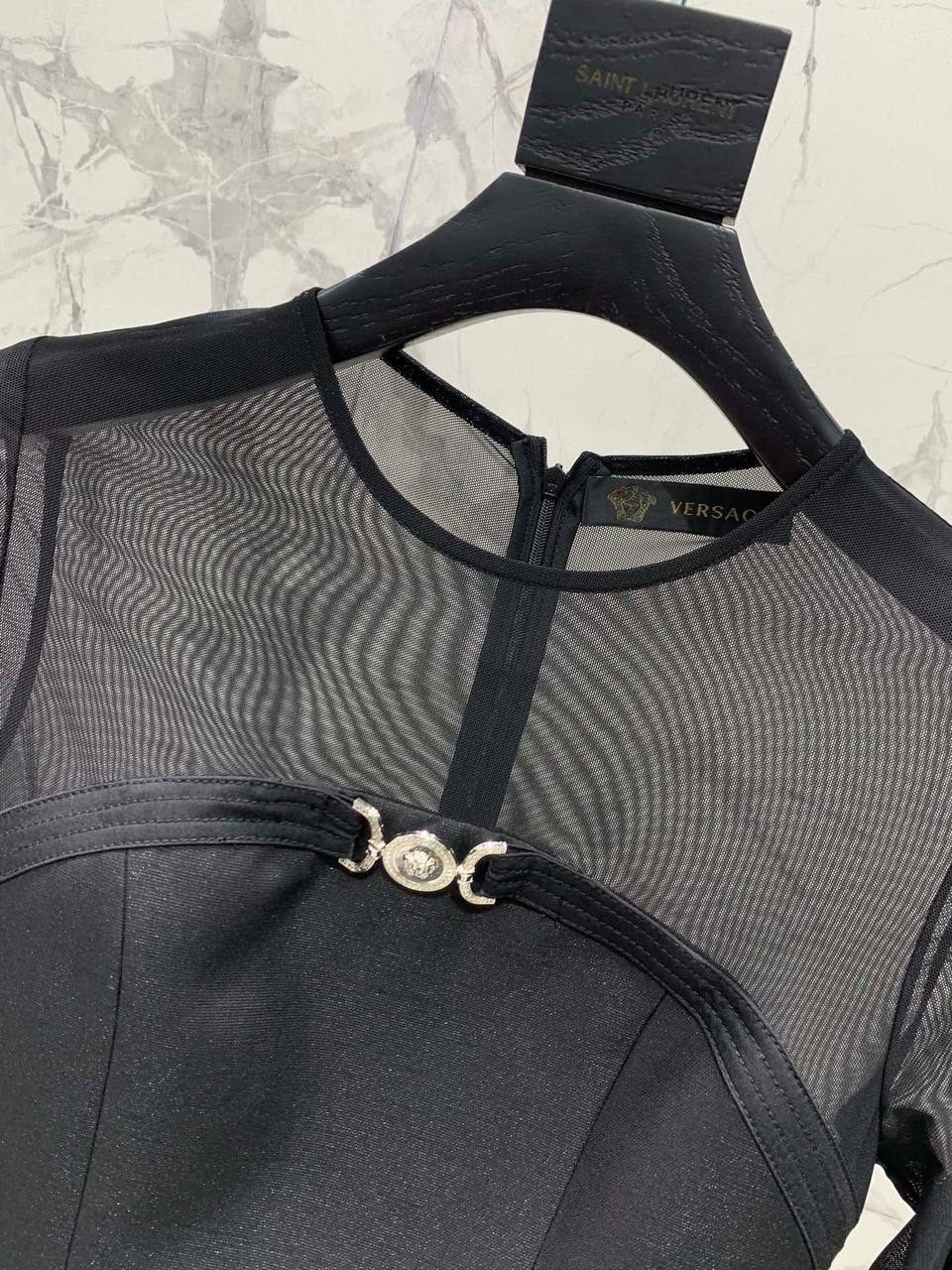 Платье элитное черное Versace BP-503321 Платье элитное черное Versace BP-503321