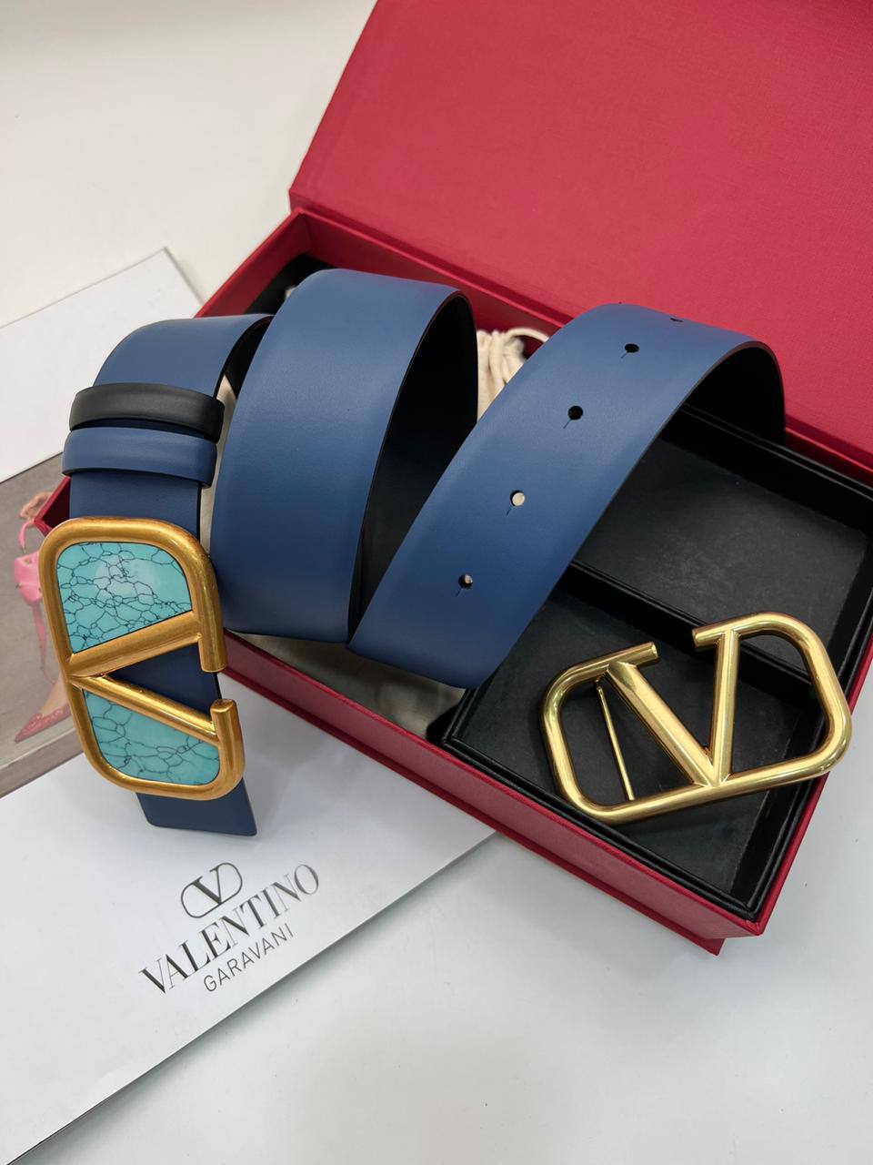 Люксовый двухсторонний ремень Valentino BP-35071 Люксовый двухсторонний ремень Valentino BP-35071