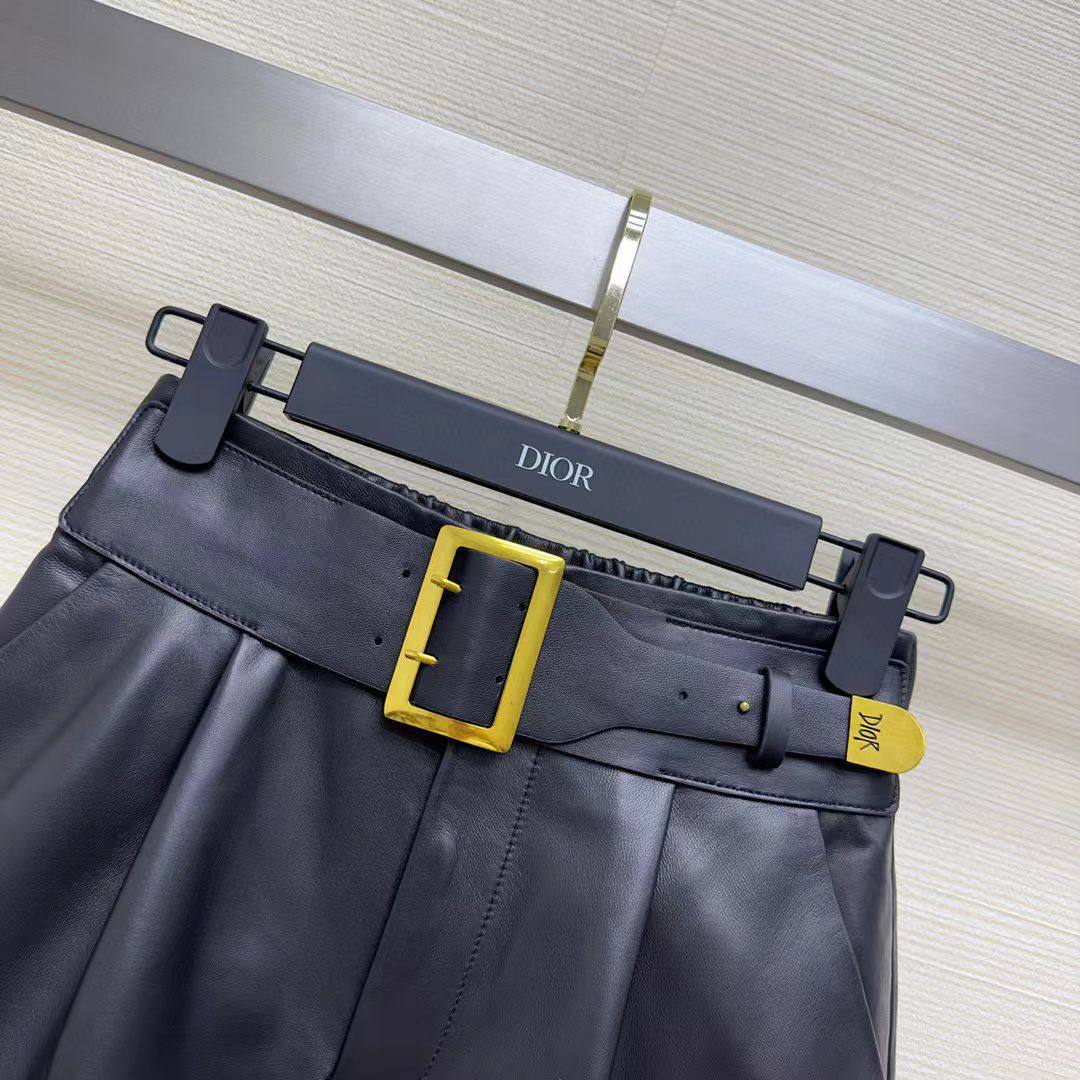 Кожаные шорты Christian Dior премиум BP-38997 Кожаные шорты Christian Dior премиум BP-38997